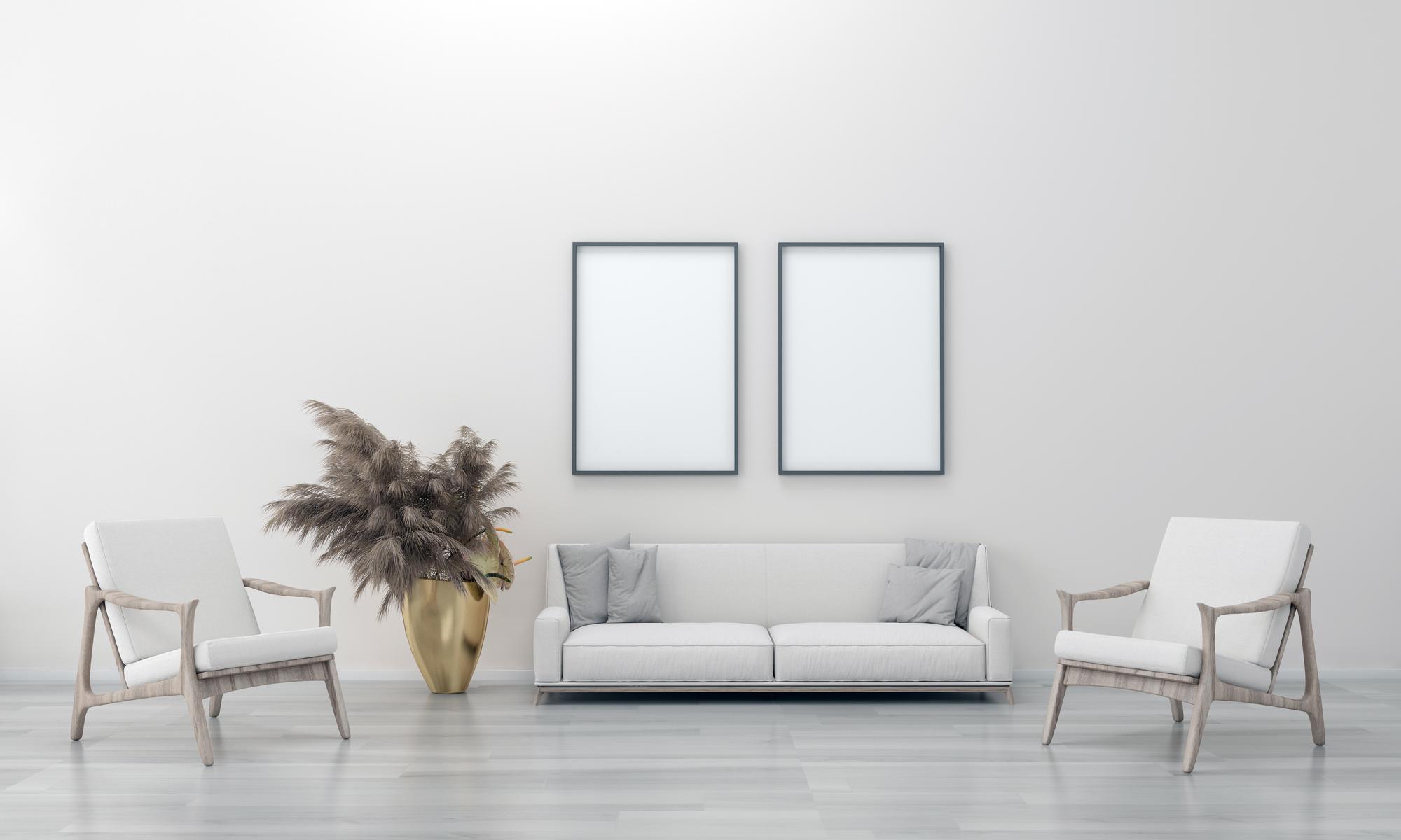 Living curat, design neutru pentru vânzare